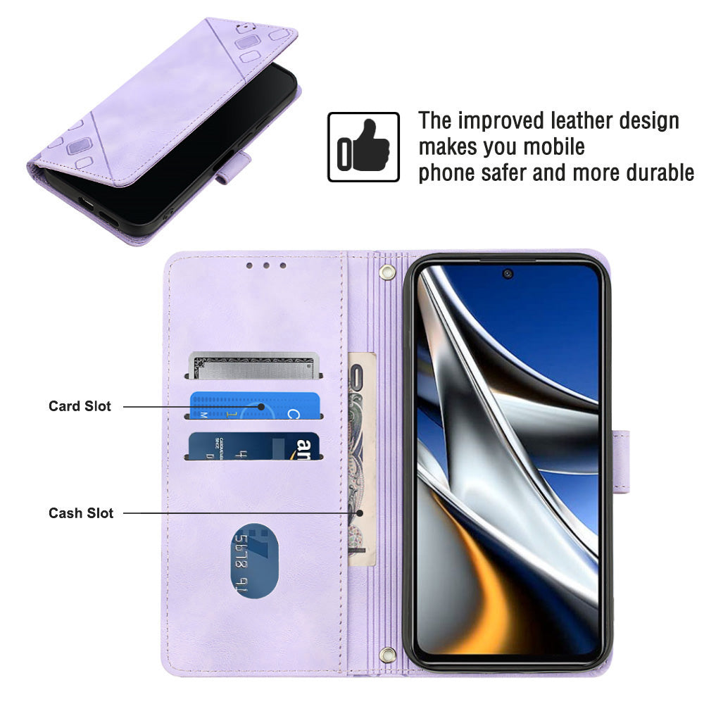 PT005 YB Imprinting Series-6 for Xiaomi Poco X4 Pro 5G Leather Case Skin Touch Flip Stand Wallet Phone Cover PT005 YB Imprinting Series-6 for Xiaomi Poco X4 Pro 5G Leather Case Skin Touch Flip Stand Wallet Phone Cover